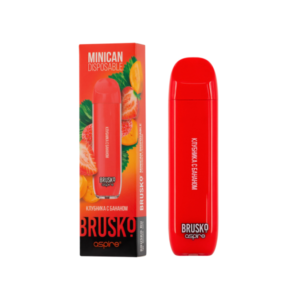 Электронка Brusko Minican Клубника С Бананом (1500 Затяжек) в Луганске