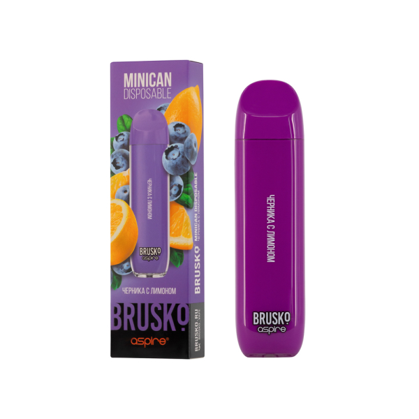 Электронка Brusko Minican Черника С Лимоном (1500 Затяжек) в Луганске