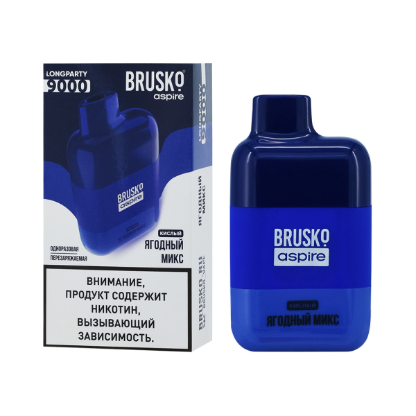 Электронка Brusko Longparty Ягодный Микс (9000 Затяжек) в Луганске
