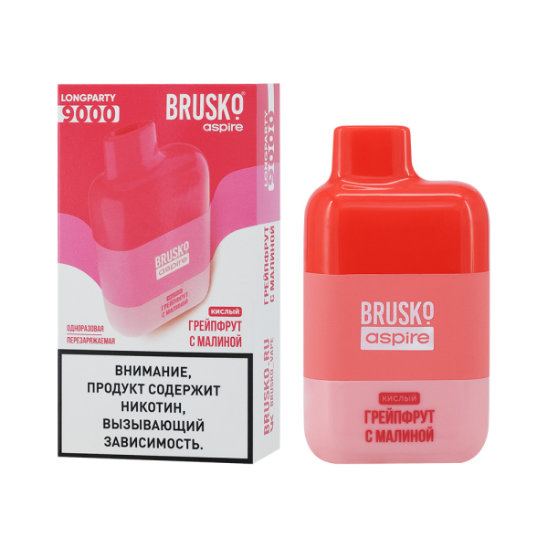 Электронка Brusko Longparty Грейпфрут И Малина (9000 Затяжек) в Луганске