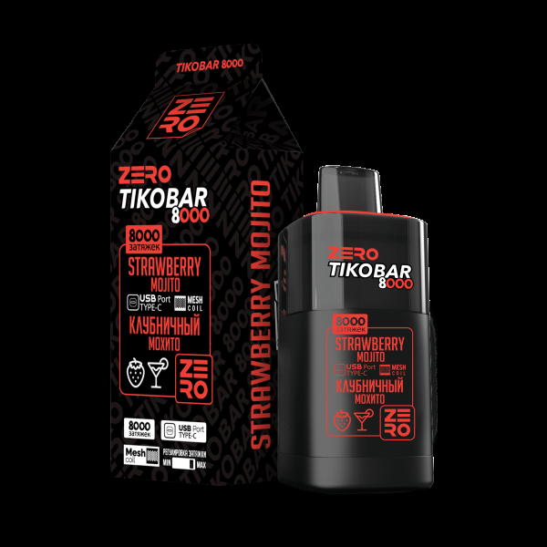 Электронка Tikobar Zero Клубничный Мохито 8000 Затяжек в Луганске
