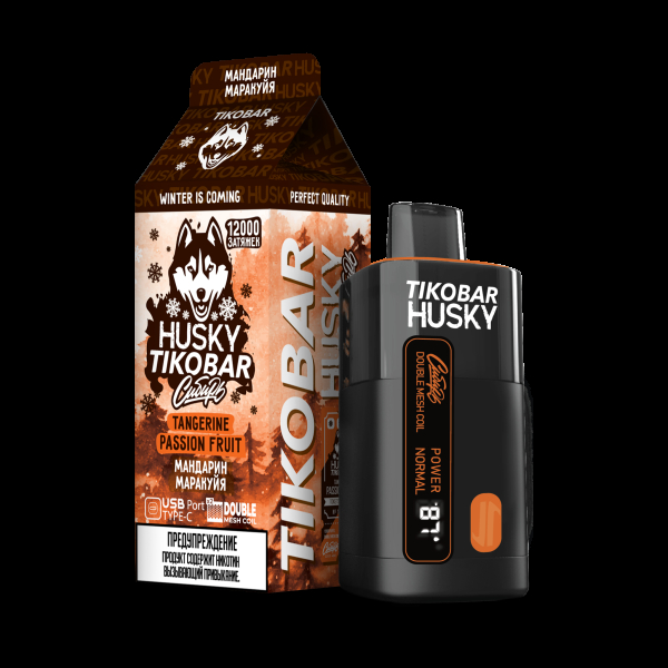 Электронка Tikobar Husky Сибирь Мандарин Маракуйя 12000 Затяжек в Луганске
