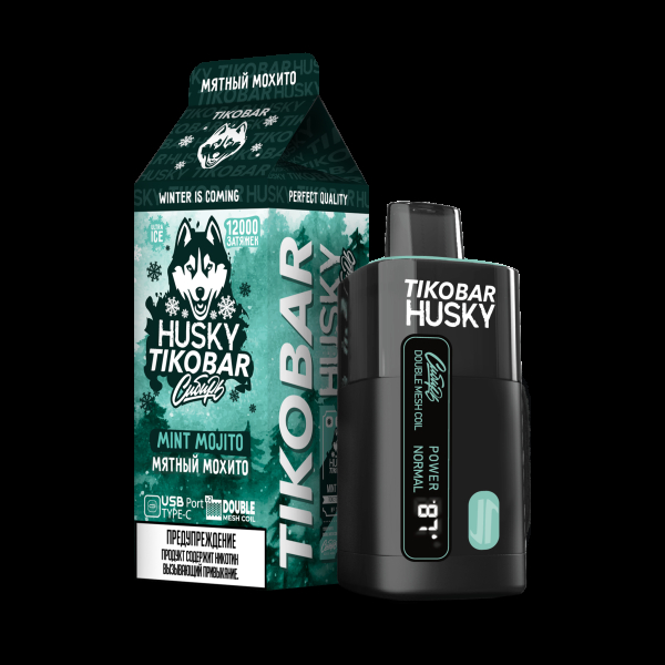 Электронка Tikobar Husky Сибирь Мятный Мохито 12000 Затяжек в Луганске