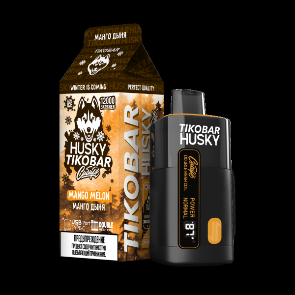 Электронка Tikobar Husky Сибирь Манго Дыня 12000 Затяжек в Луганске