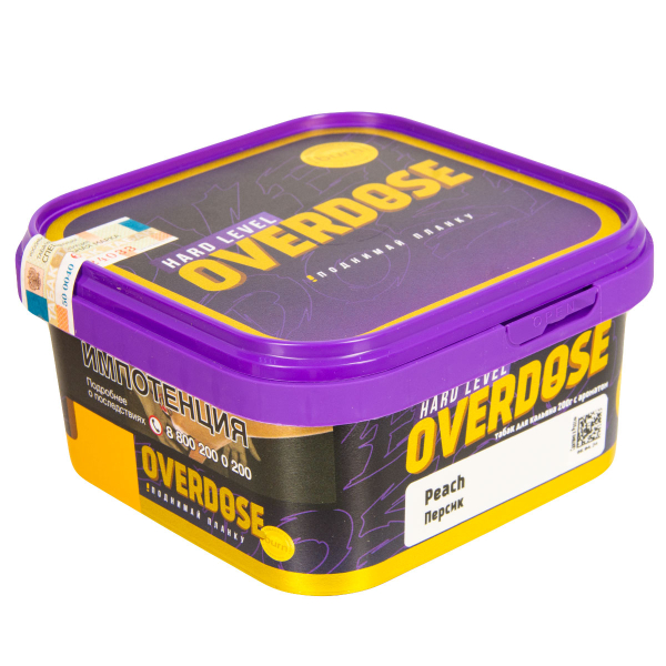 Табак Overdose Peach  200 грамм в Луганске