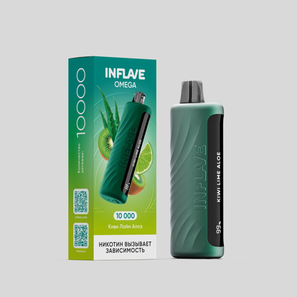 Электронка Inflave Omega Киви Лайм Алоэ (10000 Затяжек) в Луганске