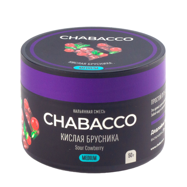 Смесь Chabacco Medium Sour Cowberry  50 гр в Луганске