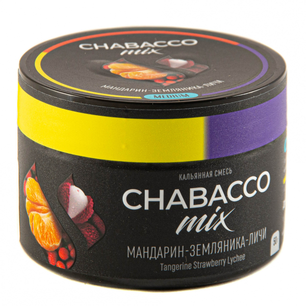 Смесь Chabacco Mix Medium Tangerine Strawberry Lychee  50 гр в Луганске