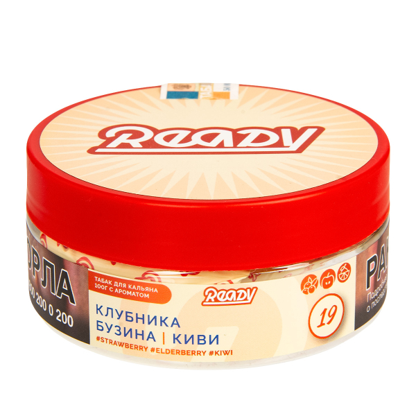 Табак Ready  №19 Strawberry, Elderberry, Kiwi 100 грамм в Луганске