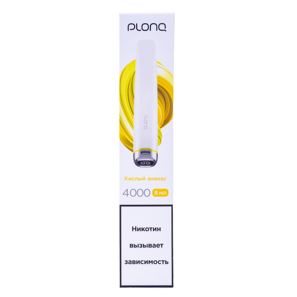 Электронка Plonq Plus Pro Кислый Ананас (4000 Затяжек) 20 Мг в Луганске