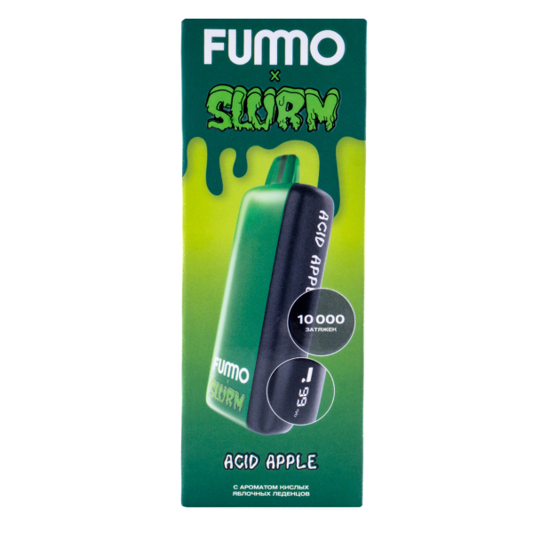 Электронка Fummo Indic Slurm Кислые Яблочные Леденцы (10 000 Затяжек) в Луганске
