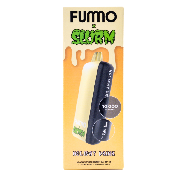 Электронка Fummo Indic Slurm Белая Сангрия С Персиком И Апельсином (10 000 Затяжек) в Луганске