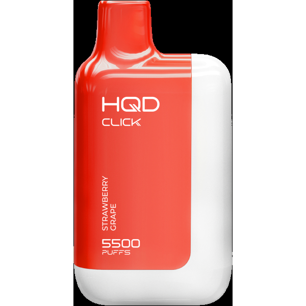 POD-система Hqd Click Устройство + Картридж Клубника Виноград (5500 Затяжек) в Луганске