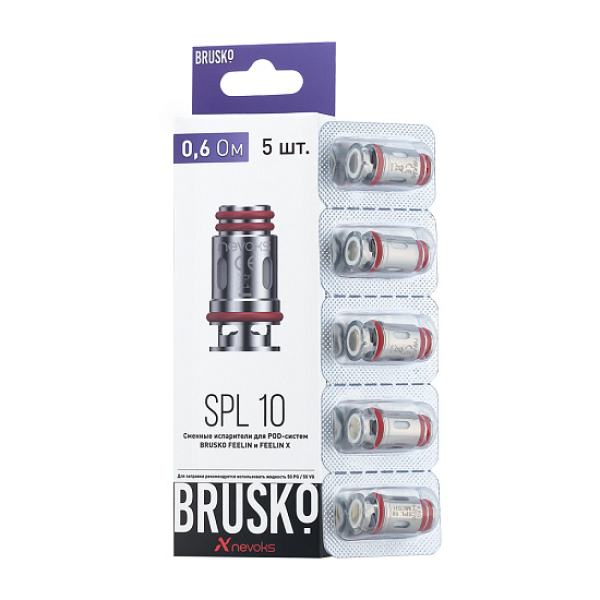 Испаритель Brusko Feelin Spl-10, 0.6 Ом, Упак. 5 Шт в Луганске