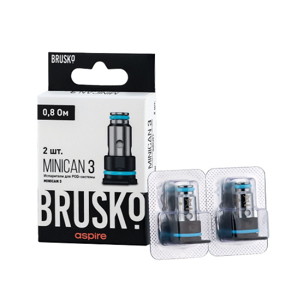 Испаритель Brusko Minican, 3, Af Mesh Coil, 0.8 Ом, Упак. 2 Шт в Луганске
