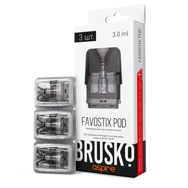 Сменный Картридж Brusko Favostix 0.6 Ом, Упак. 3 Шт в Луганске