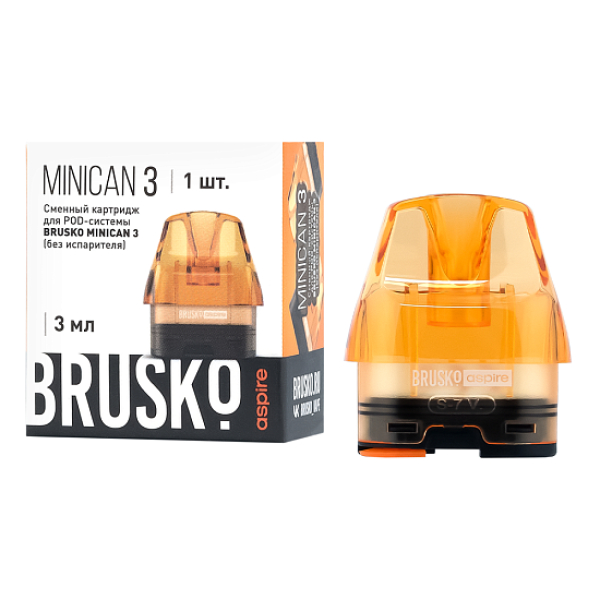Сменный Картридж Brusko Minican 3, (Оранжевый), 3 Мл, Упак. 1 Шт в Луганске