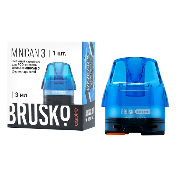 Сменный Картридж Brusko Minican 3, (Синий), 3 Мл, Упак. 1 Шт в Луганске