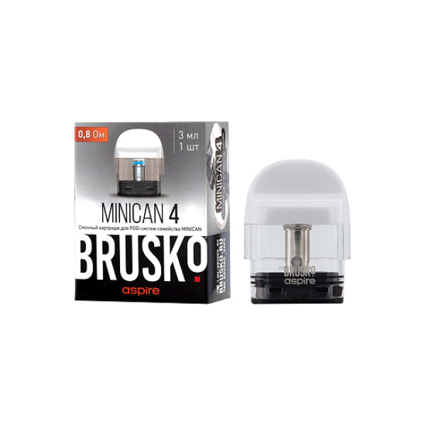 Сменный Картридж Brusko Minican 4 (3Мл) 0,8 Ом, Упак. 1 Шт белый в Луганске