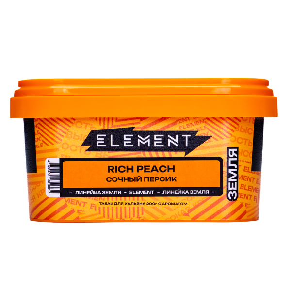 Табак Element Земля Rich Peach 200 грамм в Луганске