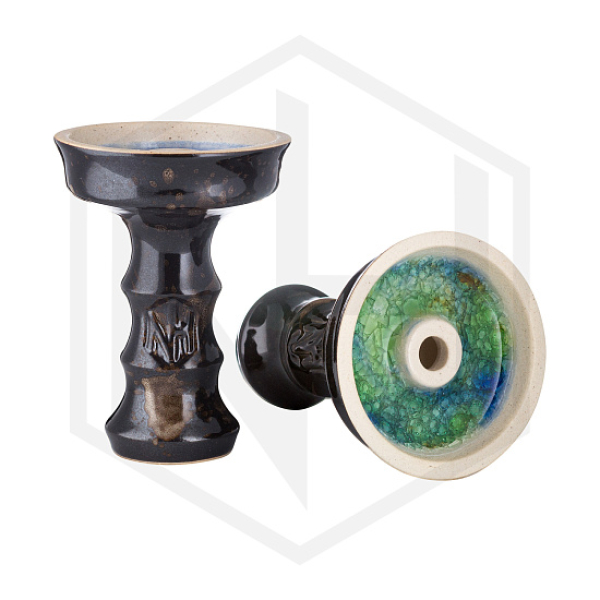 Чаша Nejn Lotus Glaze Black Черная для кальяна в Луганске