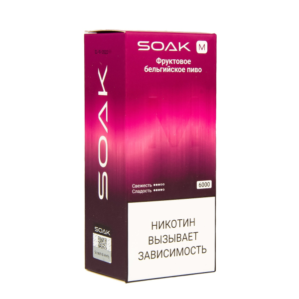 ЭСДН SOAK M Fruit Belgian Beer 6000 тяг в Луганске
