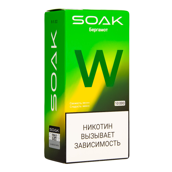 Электронная сигарета Soak W Бергамот 10000 в Луганске