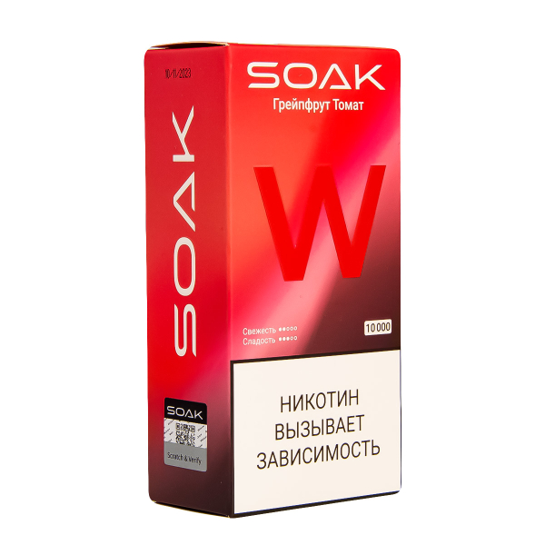 Электронная сигарета Soak W Грейпфрут Томат 10000 в Луганске