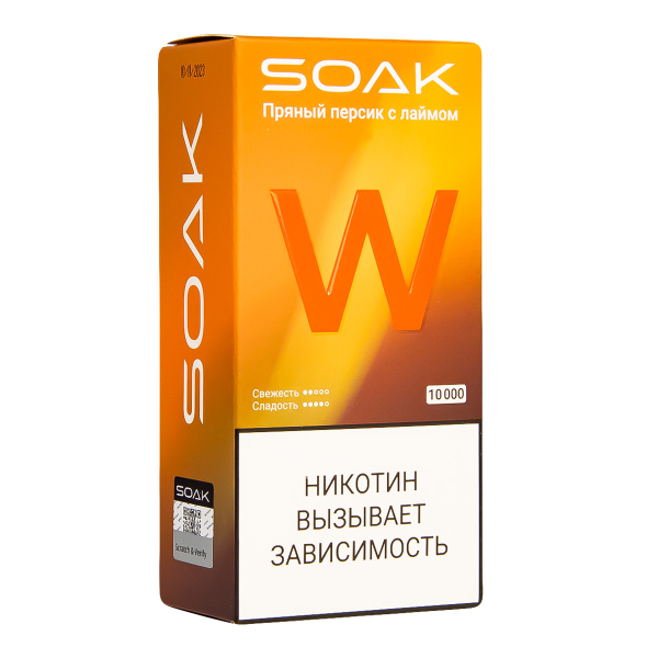 Электронная сигарета Soak W Пряный Персик С Лаймом 10000 в Луганске