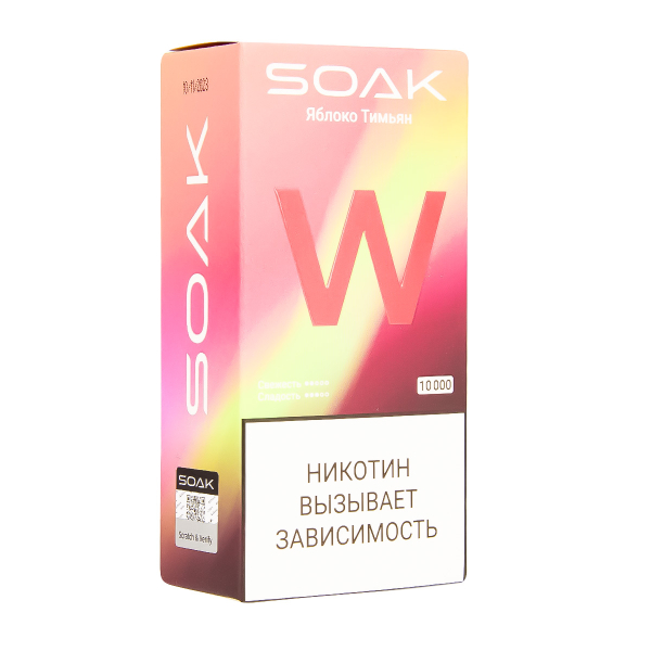 Электронная сигарета Soak W Яблоко Тимьян 10000 в Луганске