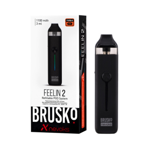 POD-система Brusko Feelin 2 Черный в Луганске