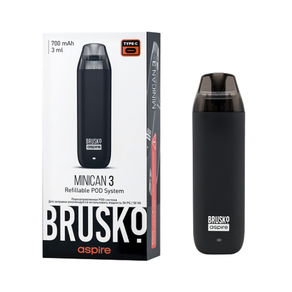 POD-система Brusko Minican 3 Чёрный в Луганске