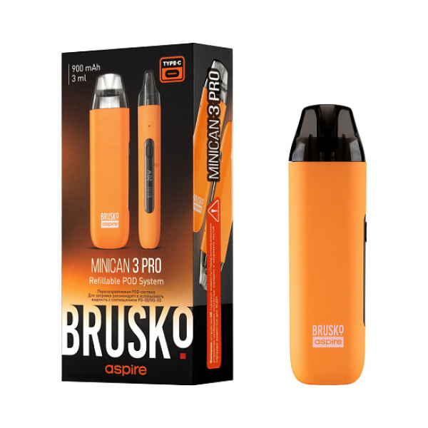 POD-система Brusko Minican 3 Pro оранжевый в Луганске