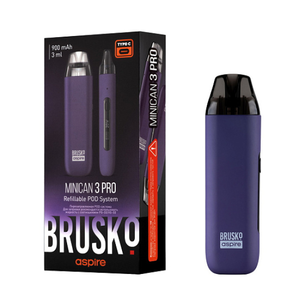 POD-система Brusko Minican 3 Pro фиолетовый в Луганске