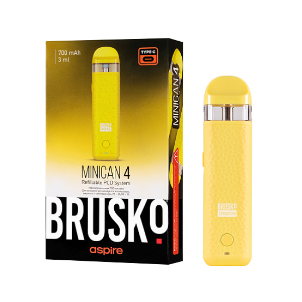POD-система Brusko Minican 4 Желтый в Луганске
