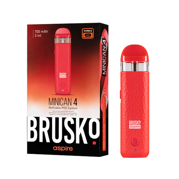 POD-система Brusko Minican 4 Красный в Луганске