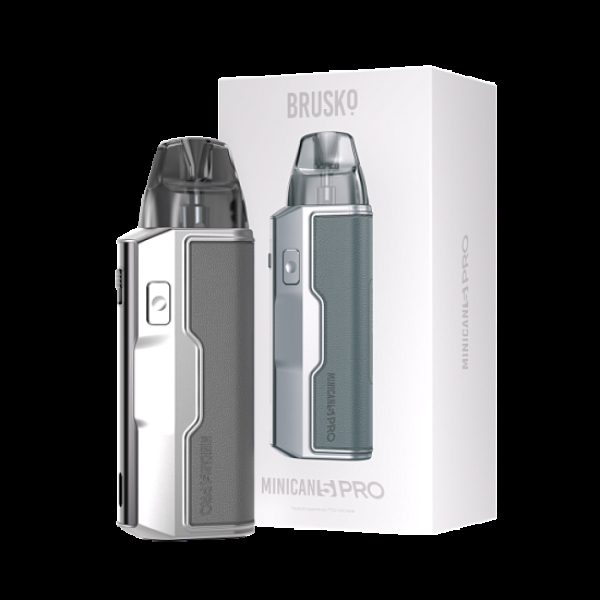 POD-система Brusko Minican 5 Pro Metallic Grey Красный,серый в Луганске