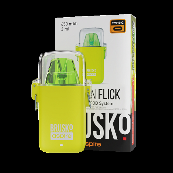 POD-система Brusko Minican Flick Жёлтый в Луганске