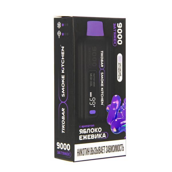 Электронка Tikobar X Smoke Kitchen Solo Яблоко Ежевика 9000 тяг в Луганске