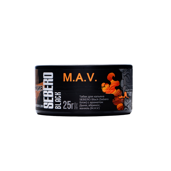 Табак Sebero Black Black M.a.v. 25 грамм в Луганске