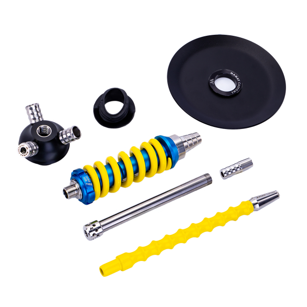 Кальян Mamay Customs Coilover Micro Сине Жёлтый в Луганске