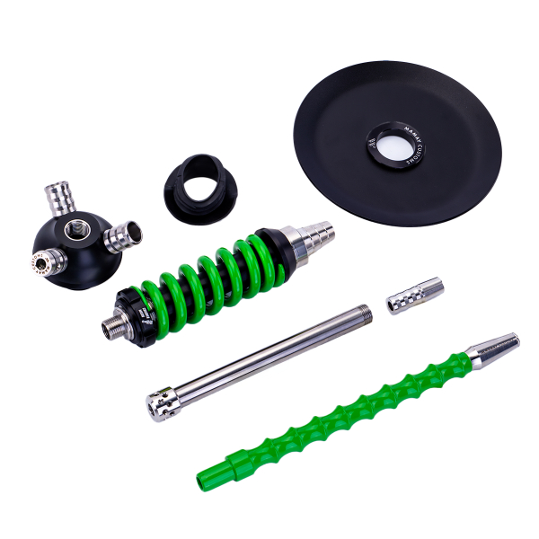 Кальян Mamay Customs Coilover Micro Чёрно Зелёный в Луганске