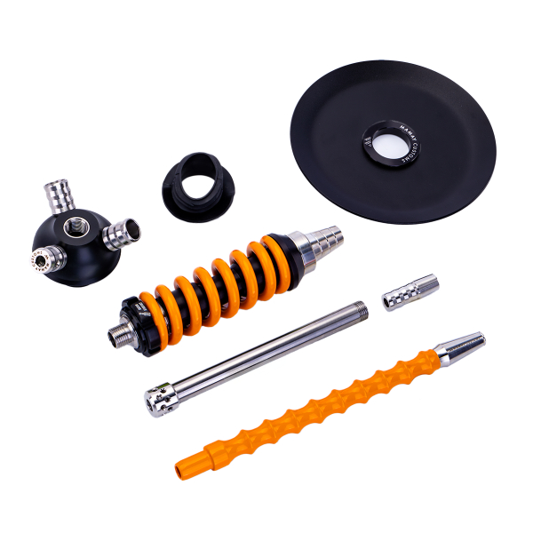 Кальян Mamay Customs Coilover Micro Чёрно Оранжевый в Луганске