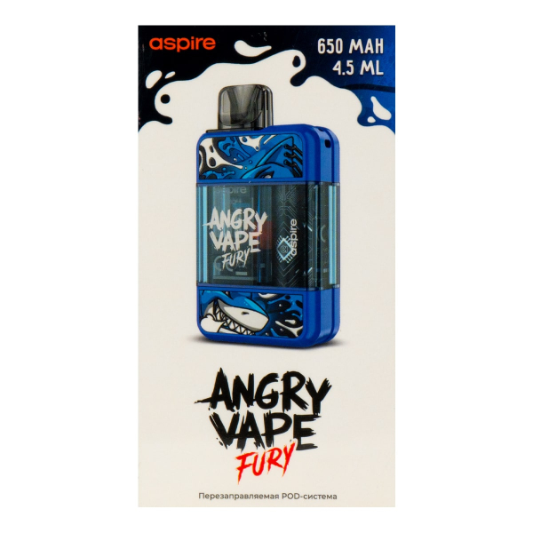 POD-система Brusko Angry Vape Fury 650 Mah Синий в Луганске