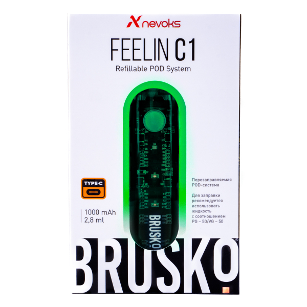 POD-система Brusko Feelin C1 Зеленый в Луганске