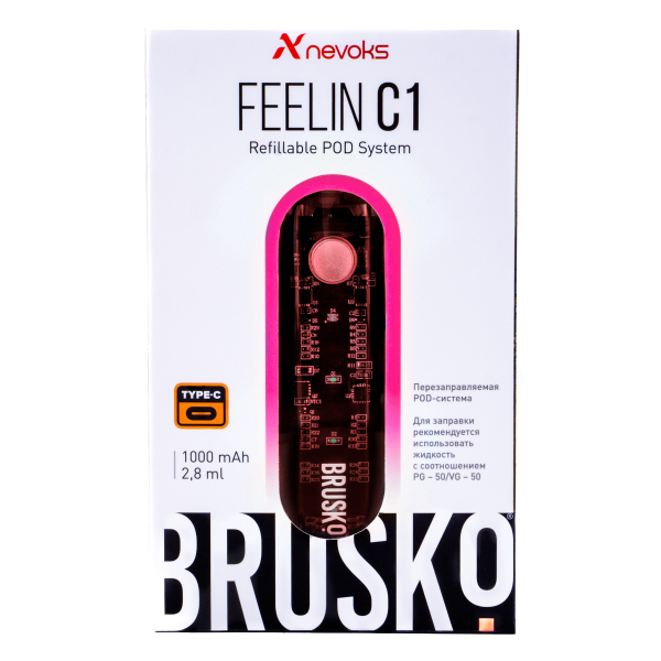 POD-система Brusko Feelin C1 Розовый в Луганске