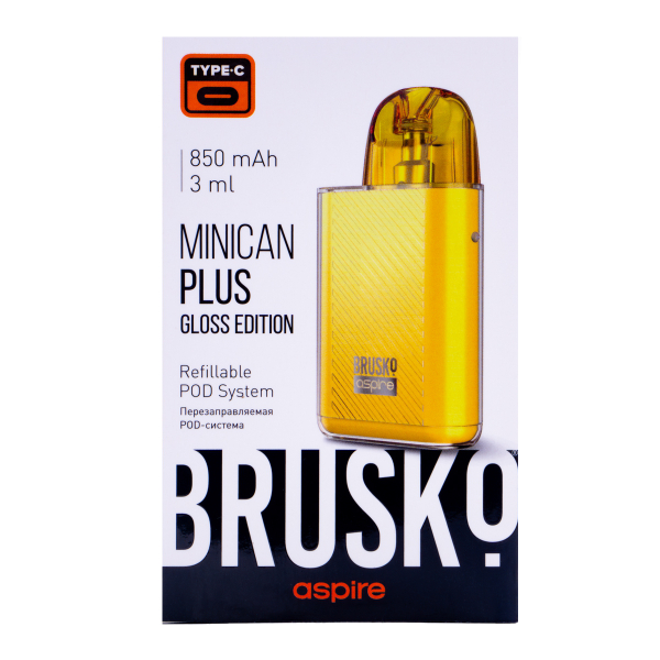 POD-система Brusko Minican Plus Gloss Edition Жёлтый в Луганске