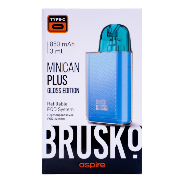 POD-система Brusko Minican Plus Gloss Edition Синий в Луганске
