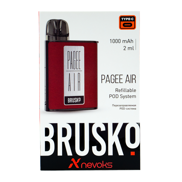 POD-система Brusko Pagee Air Crimson Red Красный в Луганске