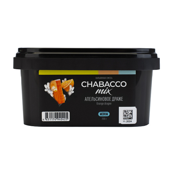 Бестабачная смесь Chabacco Mix Orange Dragee Апельсиновое Драже  Medium 200 грамм в Луганске